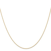 10k .6 mm Carded Cable Rope Chain